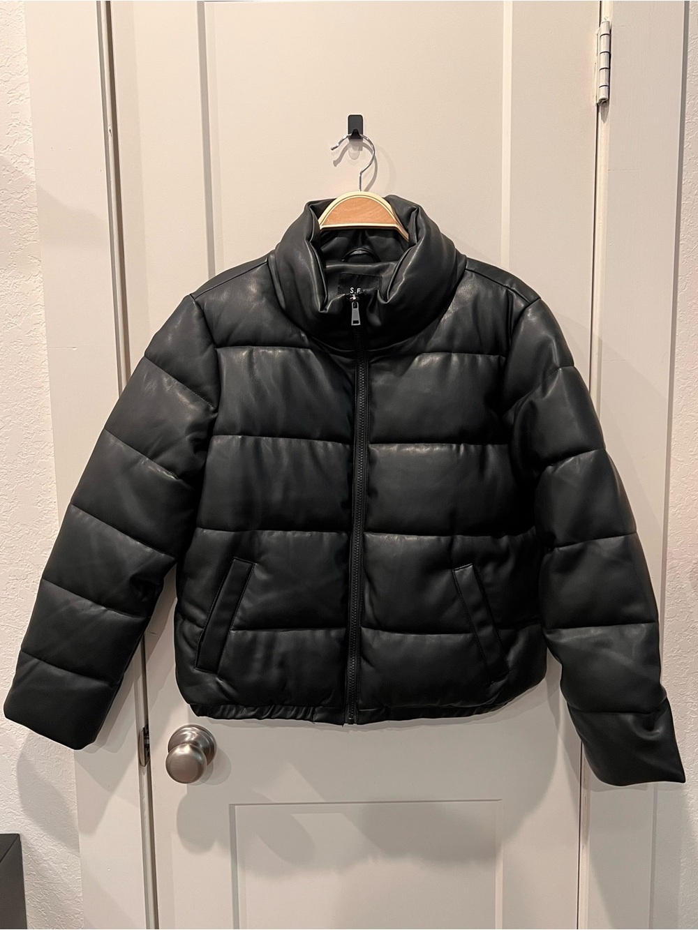 NWOT!!! Sebby Black Quilted Puffer Jacket with High Neck